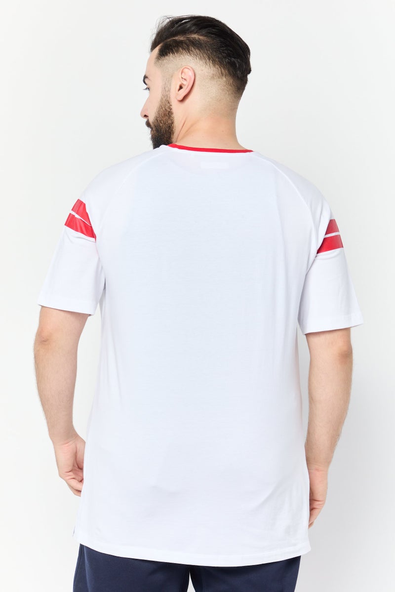 Scuderia Ferrari Men Slim Fit Outdoor Short Sleeve T-Shirt, White - Image 4