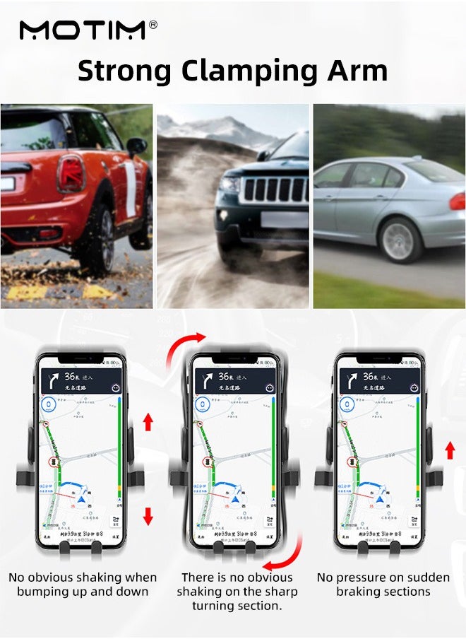 2 Pcs Universal Car Phone Holder Hands Free Cradle,  360° Rotatable Long Arm Suction Cup Phone Mount for Car Dashboard Windshield