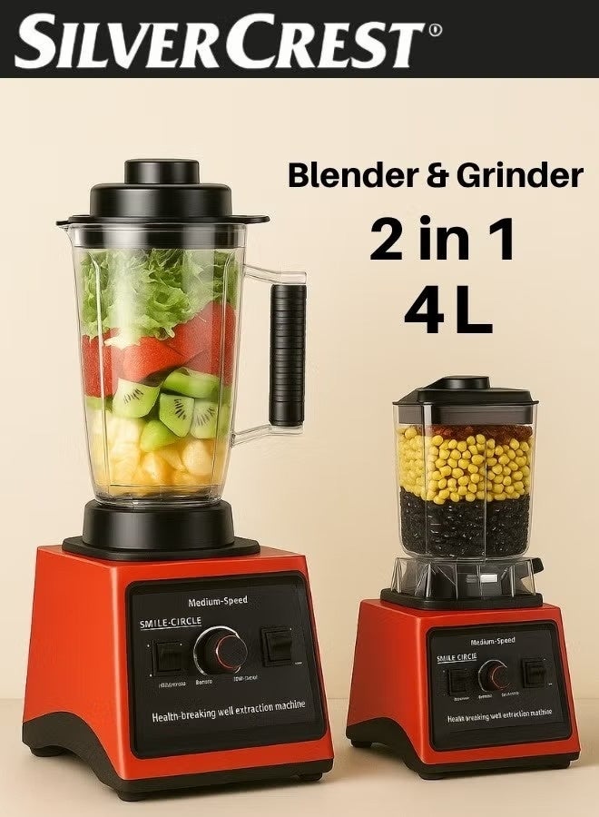 SILVER CREST Electric Blender with Multi-functional Grain Grinder 4 liter Adjustable - Image 1