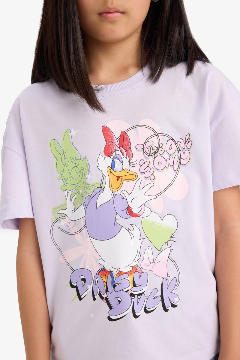 DeFacto Girl Relax Fit Mickey Mouse Licensed Short Sleeve T Shirt  - Image 2