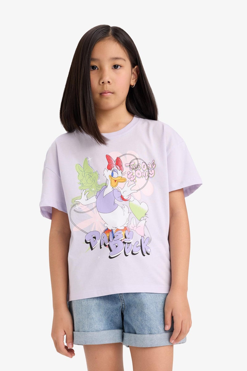 DeFacto Girl Relax Fit Mickey Mouse Licensed Short Sleeve T Shirt  - Image 5