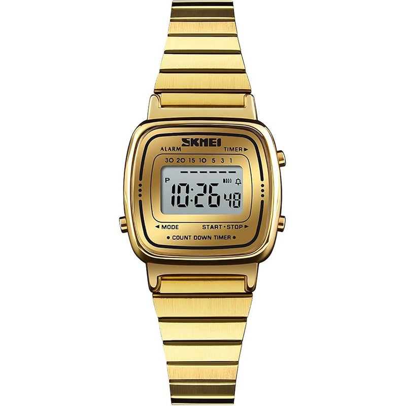 ماستوب MASTOP Luxury Women Watches Full Steel Electronic LED Digital Fashion Ultra Thin Square Ladies Wrist Watches - Image 1