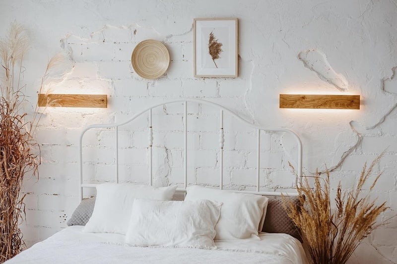 Groeien Groeien Wooden 15 W LED Wall Light Wall Lamp Indoor Wooden Night Lamp Warm White for Bedroom Hallway Stairs Interior Lighting33 cm  - Image 4