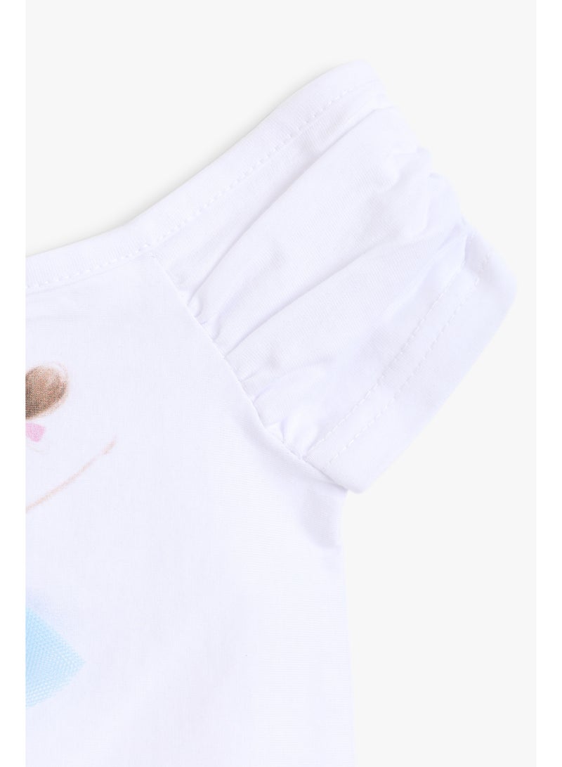 Junior Baby Girls Off Shoulder Ruffled Top - Image 3