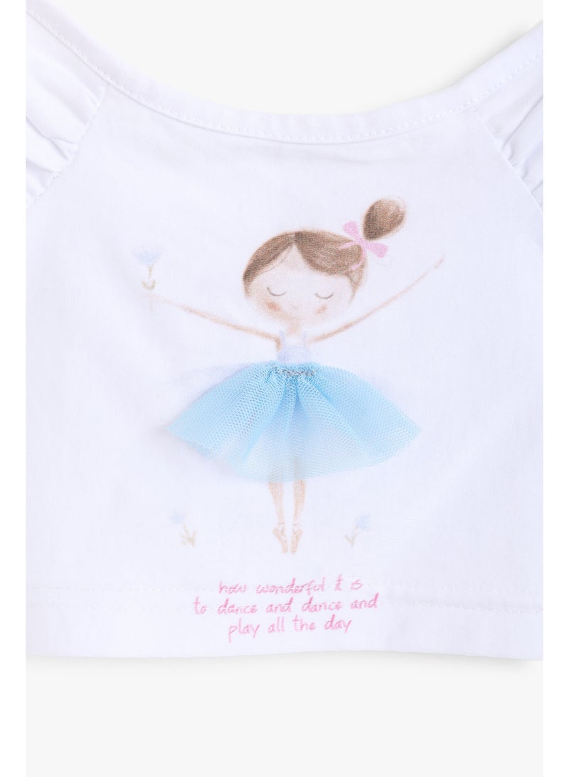 Junior Baby Girls Off Shoulder Ruffled Top - Image 2