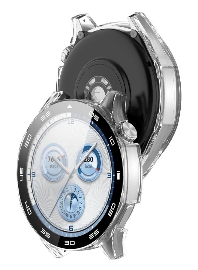 Compatible with Huawei Watch GT5 46mm Screen Protector, PC Ultra Thin HD Tempered Glass Film Protective Case Cover - Image 3