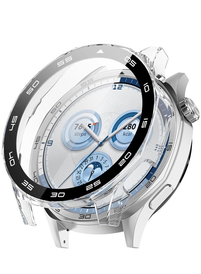 Compatible with Huawei Watch GT5 46mm Screen Protector, PC Ultra Thin HD Tempered Glass Film Protective Case Cover - Image 1