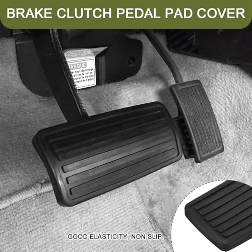 Rebvugr Brake Clutch Pedal Pad Cover, Pedal Accessories, 46545-S84-A81 Rubber Pad Manual Replacement, Car Accessories Accelerator Transmission Foot Treadle Compatible with Honda Accord CR-V Civic - Image 4