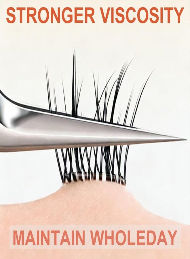 LASGOOS Self Adhesive False Eyelashes Clusters Press On 128Cluster Bulk Large Pallet LASGOOS Natural Look Pre-Glued 12-14mm Lashes Eyelash Extensions Comic Anime Longlasting No Glue/Remover Needed Lashes - Image 5