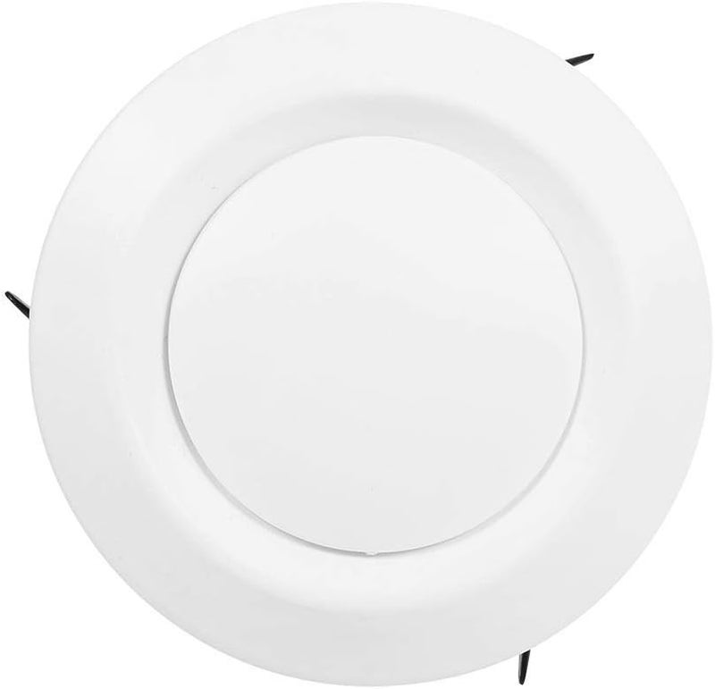 woobles Round White Ceiling Air Vent Register,4 Sizes Ceiling Diffuser Exhaust Supply Valve Air Vent Anemostat Ventilation Ducting Hose Cover (3.93inch)- - Image 5