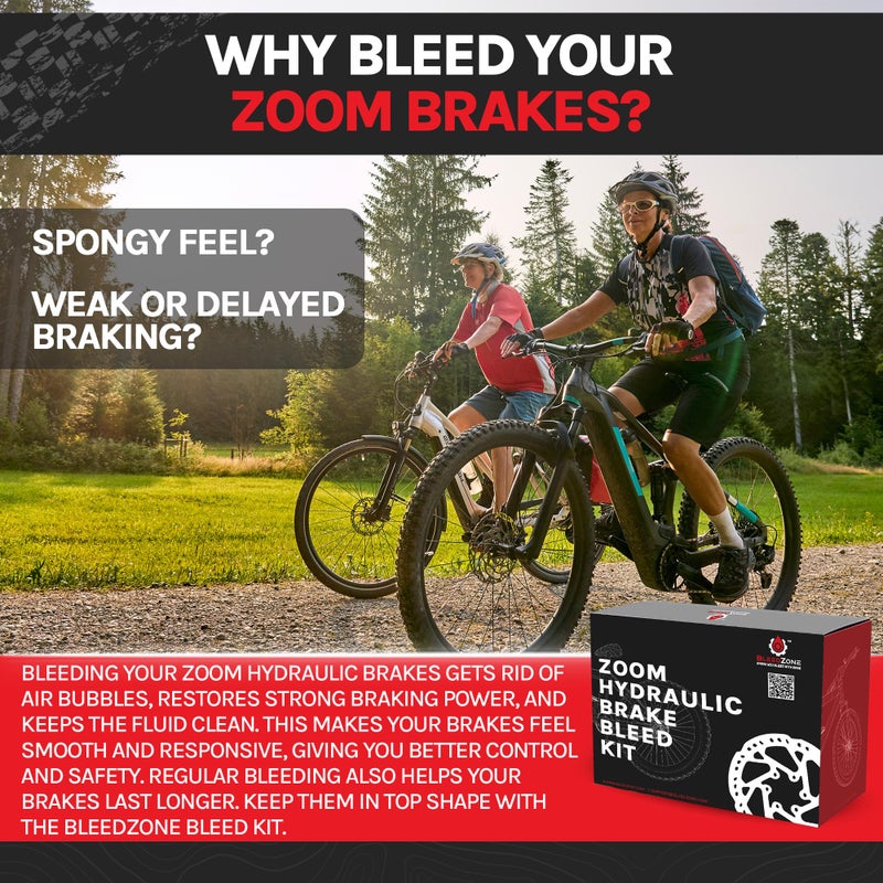 BleedZone Bleed Kit for Zoom Hydraulic Brakes with 60ml Mineral Oil, Ideal for Zoom Brake Bleed Kit - Works with Zoom Brakes on Trikes, Bicycle Brake Bleed Kit, Designed for Zoom Bleed Kit - Image 4