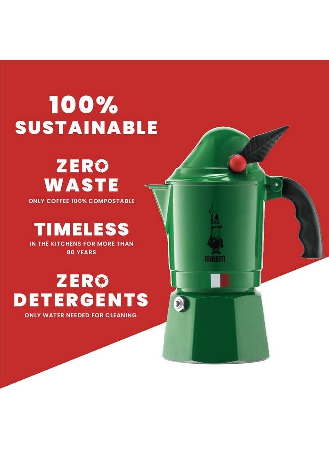 BIALeTTI بيالتي : موكا ألبينا - إصدارات محدودة - 3 أكواب، عبوة من 1 أخضر - Image 5