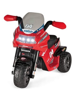 Peg Perego DUCATI DESMOSEDICI EVO Ride on Toy Bike Rechargeable Battery Operated Motorcylcle for Kids / Toddlers with Lights and Sounds-Red  - Image 2