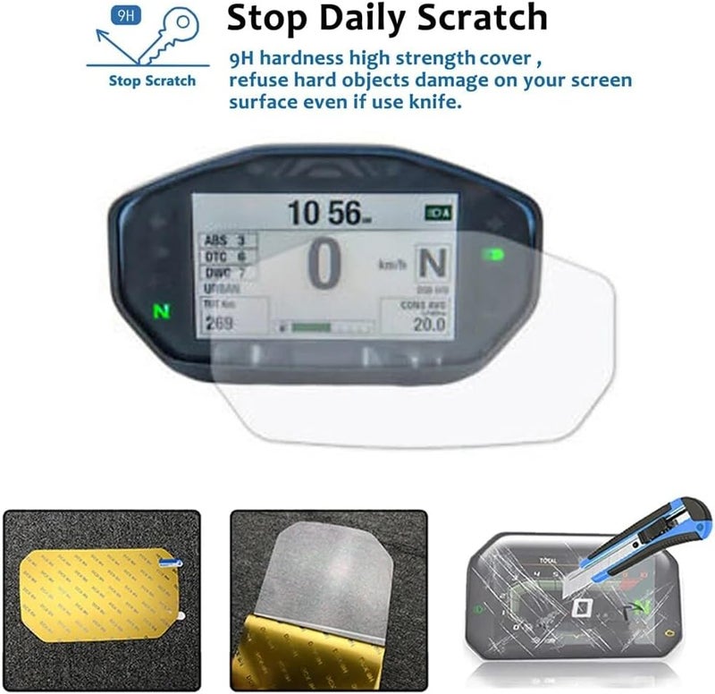 Yurefax Motorcycle Dashboard Screen Protector for Ducati - Image 3