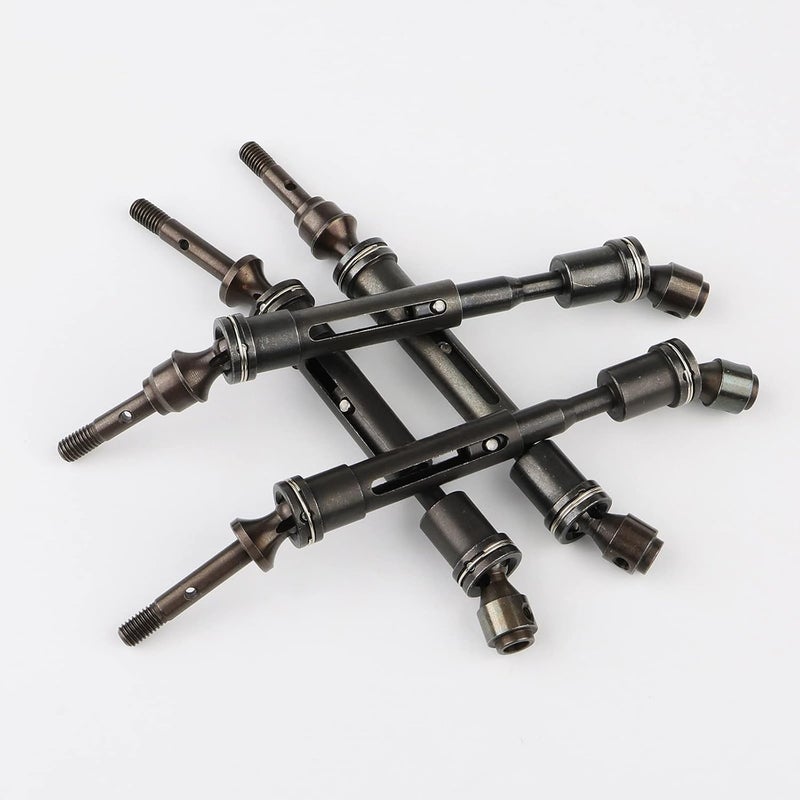 NewZoll 110 RC Car Metal Front  Rear Drive Shaft Transmission Axle Upgrades Parts Replacement for TRAXXAS Slash CVD HQ727 Short Truck Pack of 4  - Image 4