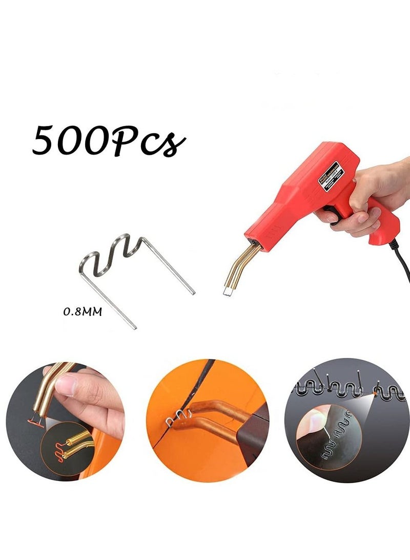 KASTWAVE Bumper Welding Rods, 500Pcs 0.8MM Car Bumper Welding Rods Hot Staple Repair Pre Cut Wave Staples Plastic Welding Hot Stapler - Image 4