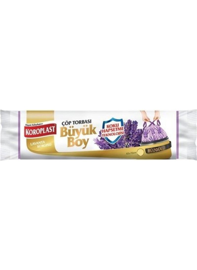 Koroplast Drawstring Lavender Garbage Bag Large 10-Pack 25-Pack 