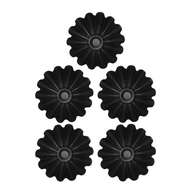 قوالب فطائر البيض من الفولاذ المقاوم للصدأ 7.3 × 7.3 سم قوالب خبز غير لاصقة لحلوى التارت والبودينغ - Image 2