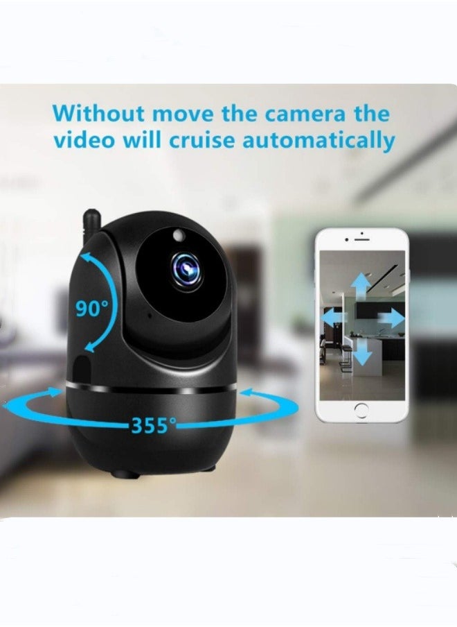 Indoor Security Camera 1080P  Wifi Camera Baby Monitor with Cloud Storage, Motion Detection, Automatic tracking，Two-Way Audio, IR Night Vision