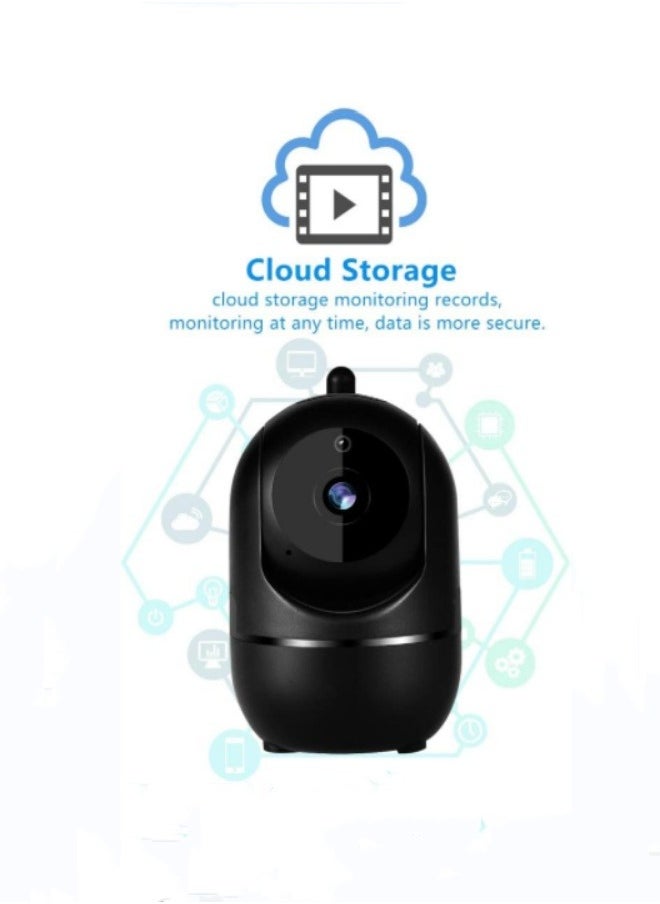 Indoor Security Camera 1080P  Wifi Camera Baby Monitor with Cloud Storage, Motion Detection, Automatic tracking，Two-Way Audio, IR Night Vision
