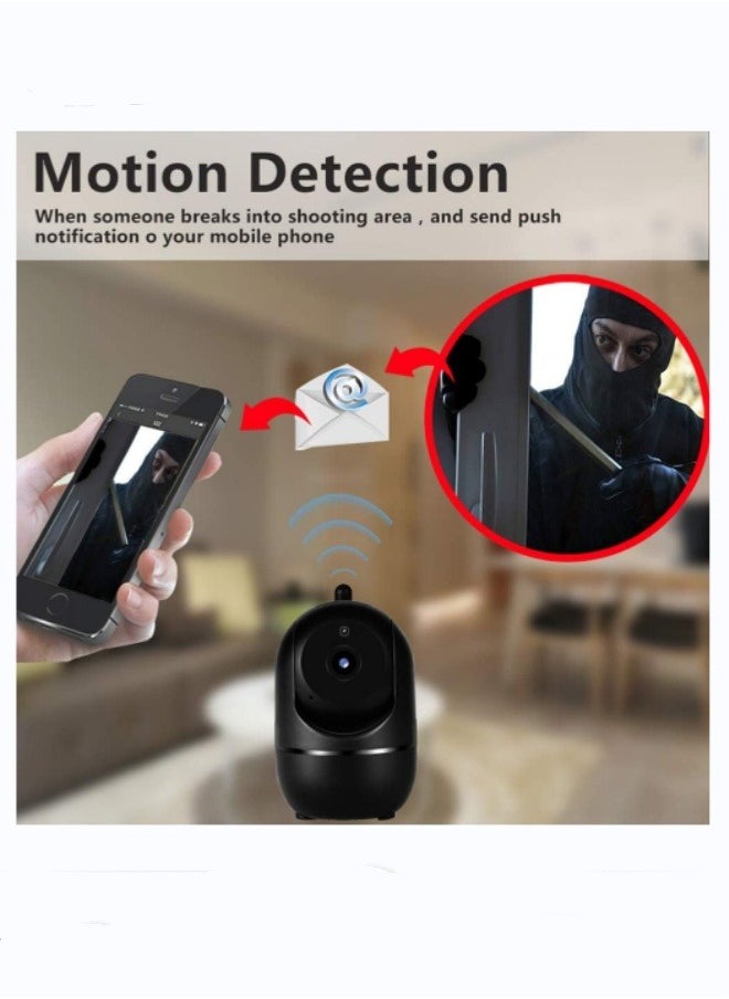 Indoor Security Camera 1080P  Wifi Camera Baby Monitor with Cloud Storage, Motion Detection, Automatic tracking，Two-Way Audio, IR Night Vision