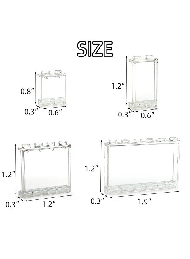 ZHX 72PCS Clear Transparent Window House Building Brick Toy Classic Flat Plates Pieces and Parts Block Compatible with Major Brands (White Mix) - Image 3