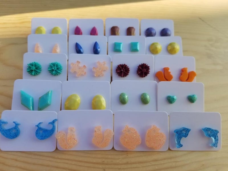 g2plus 200 PCS Earring Display Cards,White Paper Earrings Tags, 1.10" x 1.57" Ear Stud Earring Card for Handmade Earrings, Studs Selling and Small Jewelries (White) - Image 5