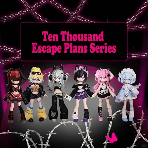 CALEMBOU BJD Blind Box, Kawaii Ten Thousand Escape Plans Series Ball Jointed Doll, Surprise Toys Collectable Action Figure Posable Dress Up Doll for Gifts - Image 2