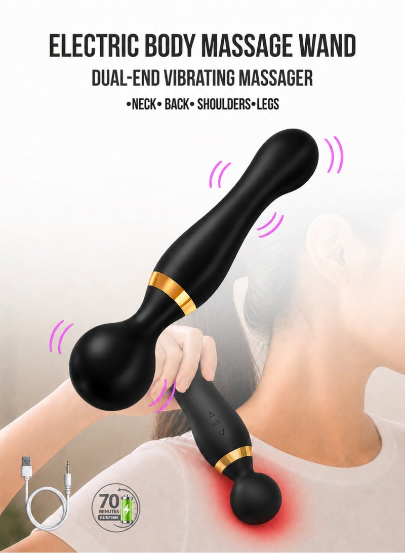 DBLEW Rechargeable Handheld Body Massager Portable Vibrating Massager for Neck, Back, and Legs - Image 1