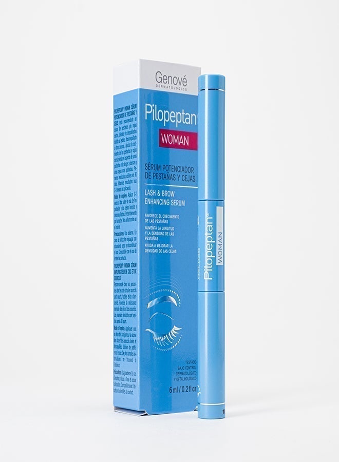 Genove Pilopeptan Woman Eyelash and Eyebrow Growth Serum – Advanced Lash Enhancer & Booster with Biotin, Panthenol & Keratin | Denser, Longer Lashes & Fuller Brows – 6ml (Ophthalmologist Tested) - Image 3