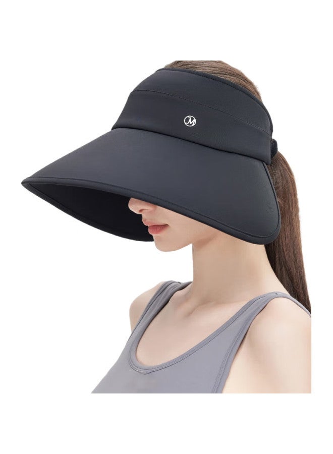 JIUMU Women'S Sun Hat Sunscreen Hat Sun Hat Sun Hat Summer Outdoor Sunscreen Uv Protection Hat Female Cw101 Black - Image 3