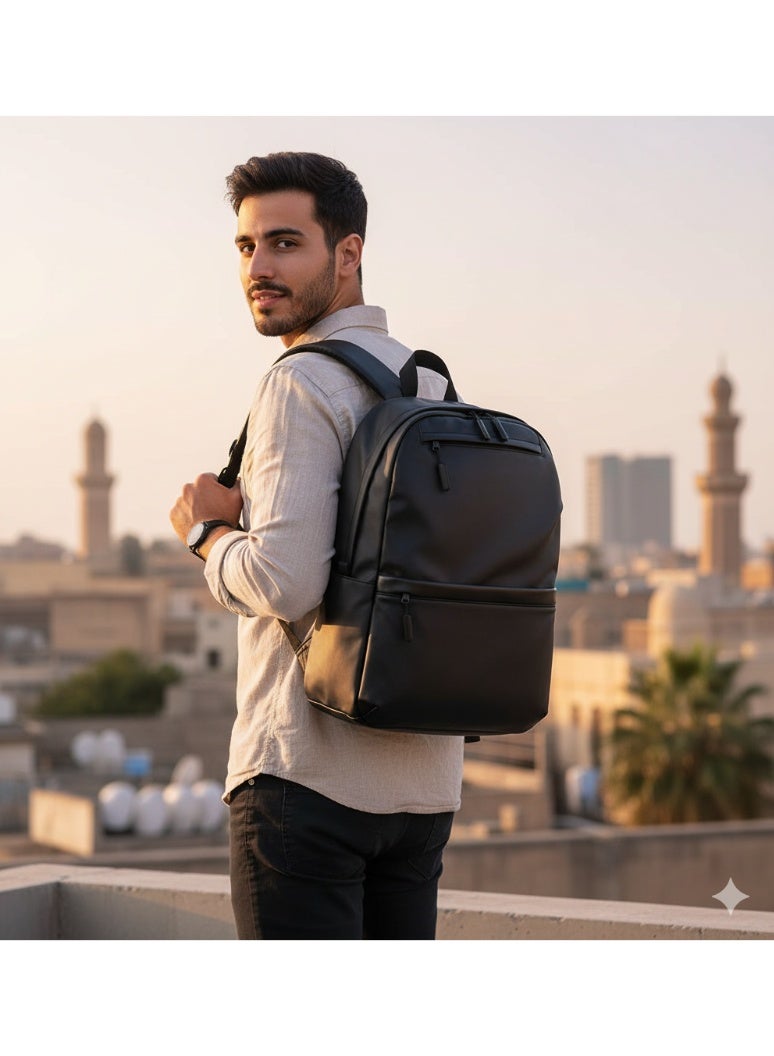 Skycare School Backpack for Men Women Water Resistant Laptop Backpack Bookbags College Daypack Black Backpack School Bag - Image 2