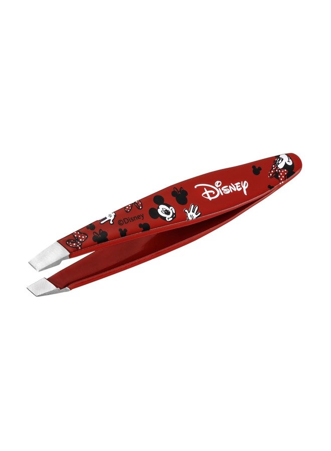 Tweezerman Disney's Mickey Mouse & Minnie Mouse We Got Ears Mini Slant Tweezer - Tweezers for Eyebrows, Travel Tweezers for Eyebrows, Facial Hair - Image 1