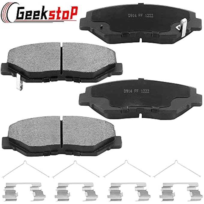 Geekstop D914 Ceramic Front Brake Pad Kit for Honda Accord 20032017 Civic 20122020 CRV 20022016 Element 20032011 Fit 2014 Pilot 20032008 - Image 4