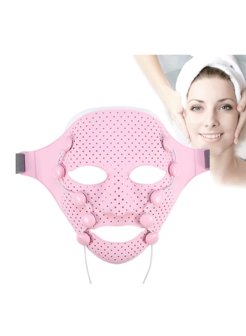 Excefore Facial Mask Massager, Acupuncture Points 3D Magnetic Vibration Massage, SPA Skin Caring, Improve Oily Skin, 3 Modes Face Lifting Machine for the Absorption of the Mask into the Skin - Image 1