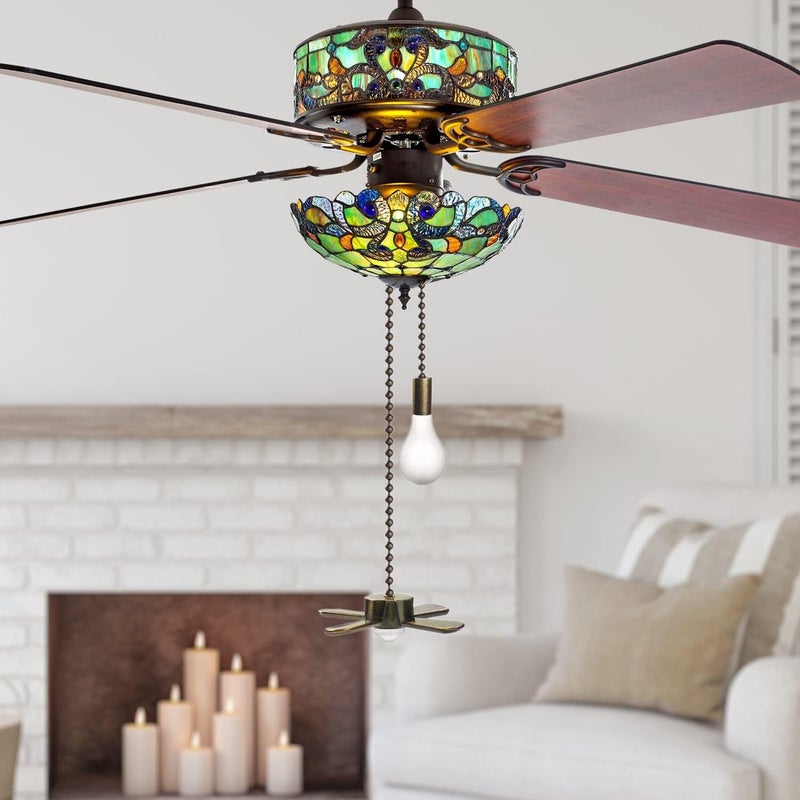 DAYONE Ceiling Fan Pull Chains 13.6 Inches Fan Pulls 2 Pcs Ceiling Fan Pull Cord Fan Pull Set for Ceiling Fan Light and Lamps - Image 3