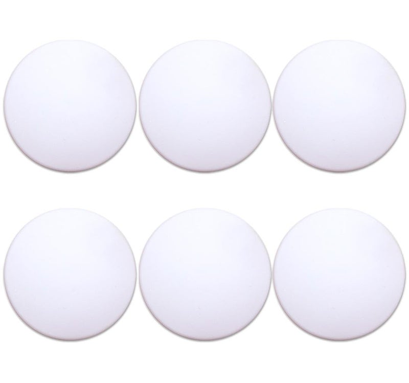 Muzioiernsu Door Stoppers (6 Pcs) Door Stops Wall Protector. 2" White Silicone Door Bumpers with Strong Thickened Adhesive of Rubber Knob, Round Wall Shield Cushion. Door Knob Wall Protector,Anti-Collision Pad - Image 1
