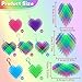 oyeftp 12Pcs Fidget Toys Valentines Day Heart Fidget Keychain 3D Printing Elastic Fidget Toys Squeeze Sensory Toys for Teens with Autism Stress Relief Toy Valentines Day Gifts for Him - Image 4