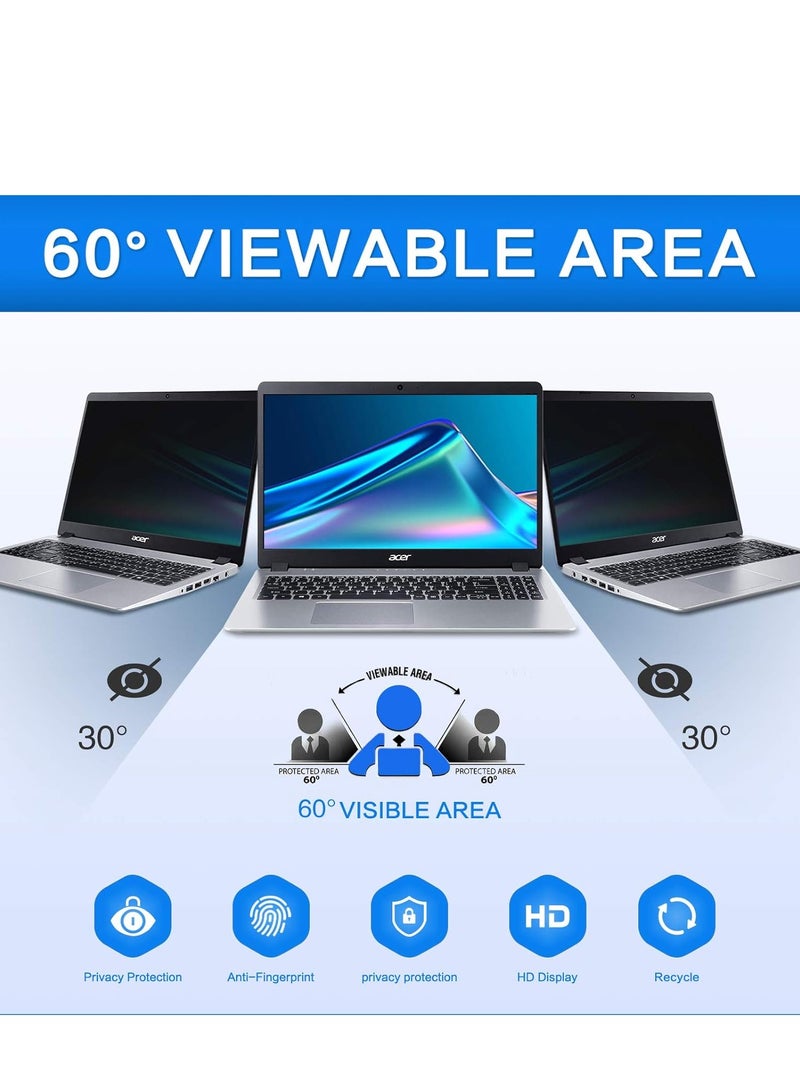 13.3 Inch Laptop Privacy Screen Filter Compatible with HP/Dell/Acer/Asus/Samsung/Lenovo/Toshiba,for 16:9 Widescreen laptop privacy screen 13.3 inch and Anti-Glare Protector