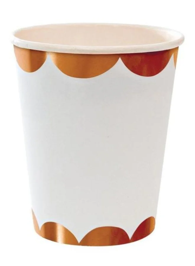 Meri Meri Rose Gold Scallop Cups