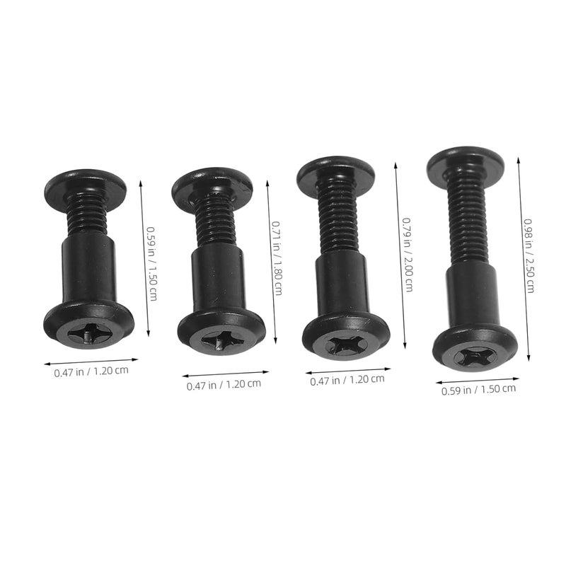 فاليكلود 170 قطعة مجموعة براغي أثاث وصواميل موصلات مفصلية فولاذية سهلة التجميع مسامير تثبيت - Image 3