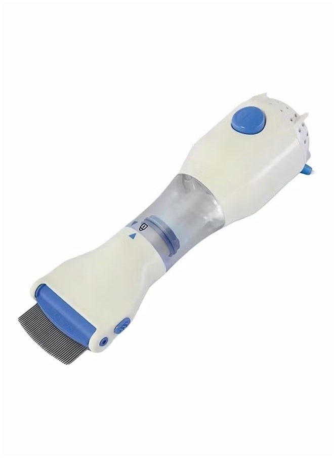 Generic - Electric Head Lice Vacuum Comb, Fast Lice Removal Hair Cleaner, Electric Lice Comb, Convenient for Home Use, Easy Cleaning (White) - Image 1