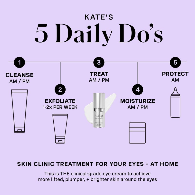 Kate Somerville KateCeuticals Lifting Eye Cream â€“ Powerful Anti-Aging Treatment, Visibly Smooths Fine Lines & Wrinkles, 0.5 Fl Oz - Image 5