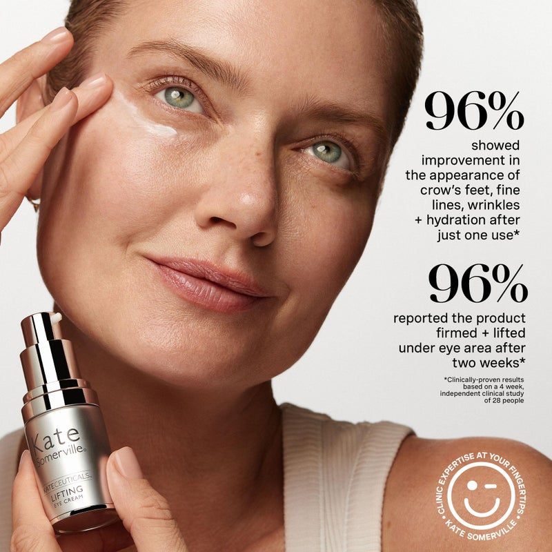 Kate Somerville KateCeuticals Lifting Eye Cream â€“ Powerful Anti-Aging Treatment, Visibly Smooths Fine Lines & Wrinkles, 0.5 Fl Oz - Image 4