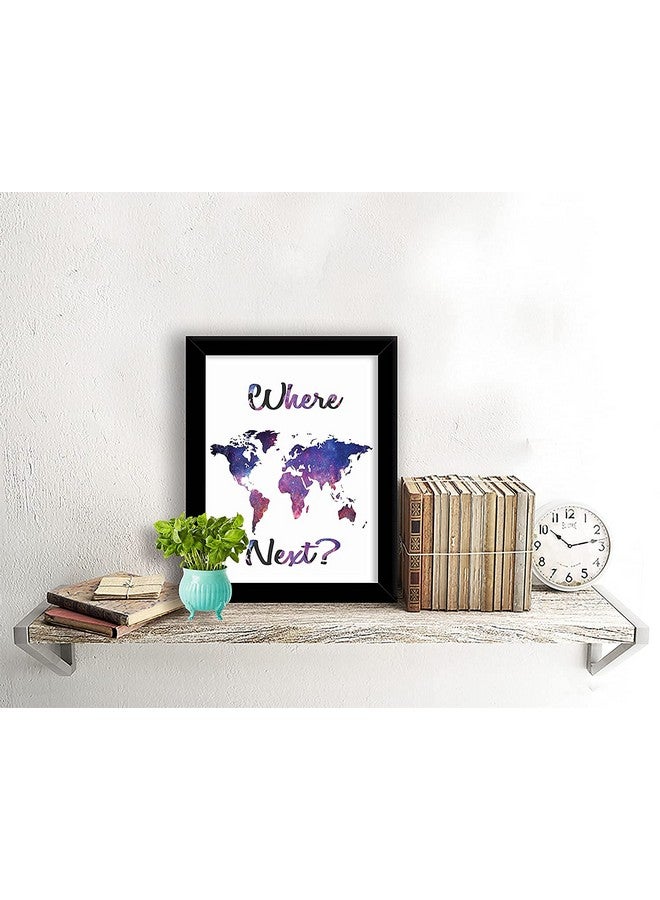 PRINTELLIGENT World Map Wall Art - Large Abstract Landscape Painting for Living Room, Bedroom, and Office Walls - Size (9.25 x 12.75 Inch) (D) - Image 3