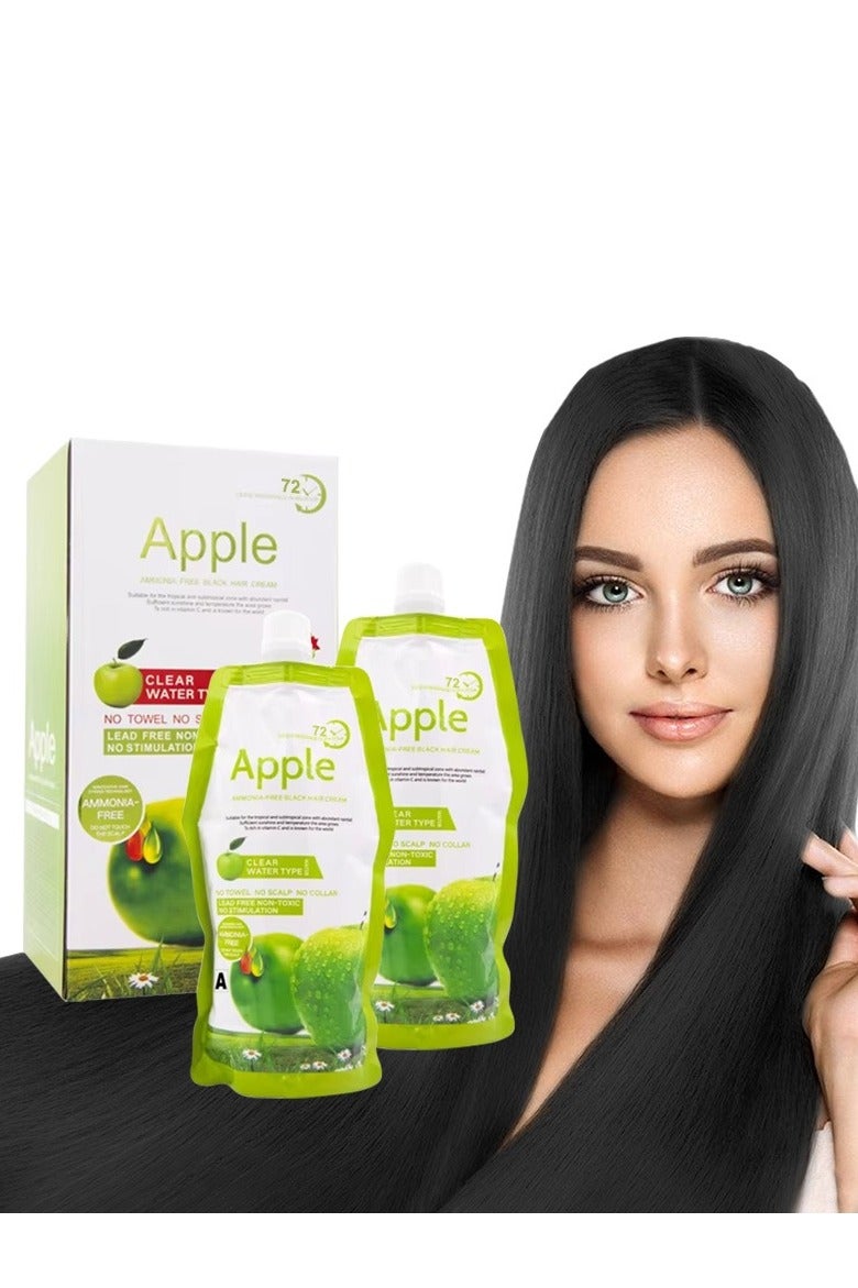 أوريجنال كريم الشعر الأسود بالتفاح الخالي من الأمونيا 72 ساعة - إنجليزي وصيني - Image 2