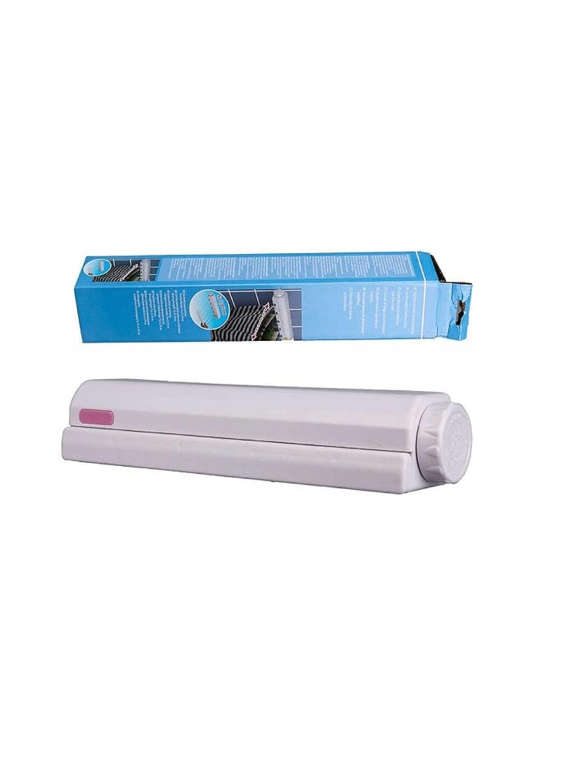 Retractable Clothesline Wall Mounted Clothes Dryer Line White - Image 1