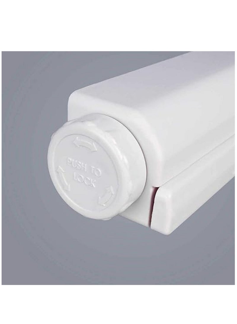 Retractable Clothesline Wall Mounted Clothes Dryer Line White - Image 4