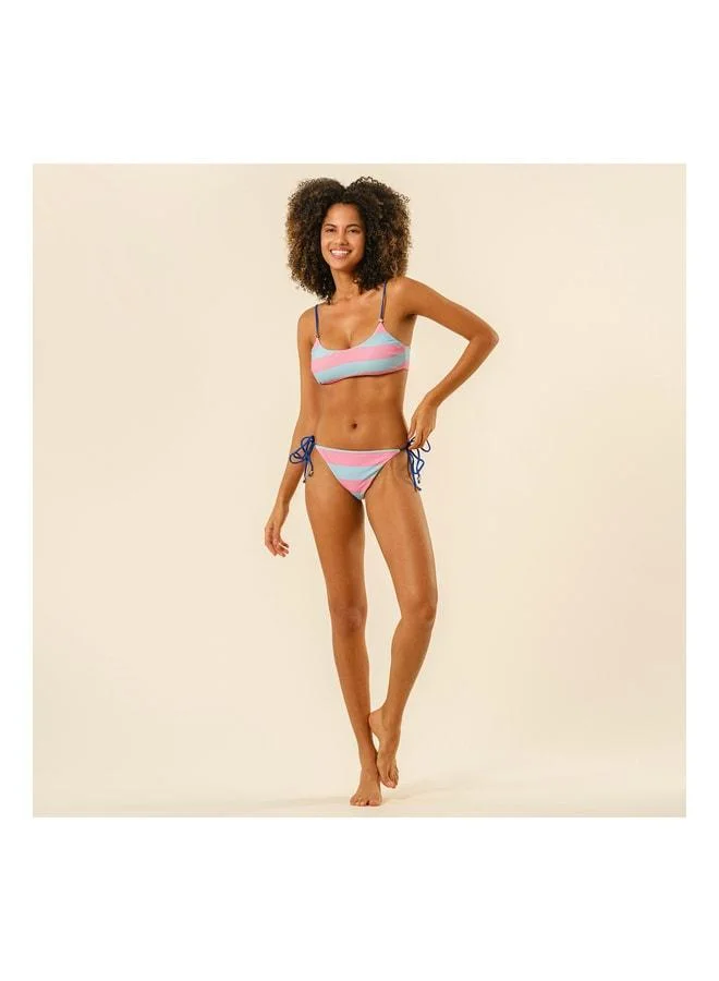 Prinkipo Laced Bikini Bottom 23x21 cm Pink - Blue.