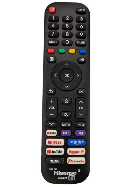 EN2A30 HT266544 Remote Control for Hisense VIDAA 4K HDR Smart LED TV 43A7300FTUK 50A7300F 50A7300FTUK 55A7300F 55A7300FTUK 65A7300FTUK 55AE7200F 55AE7400FTUK